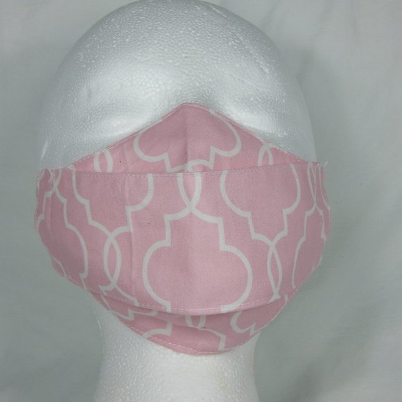 Beautiful Handmade Face Mask Girl 10-16Yo Pink - Picture 3 of 5